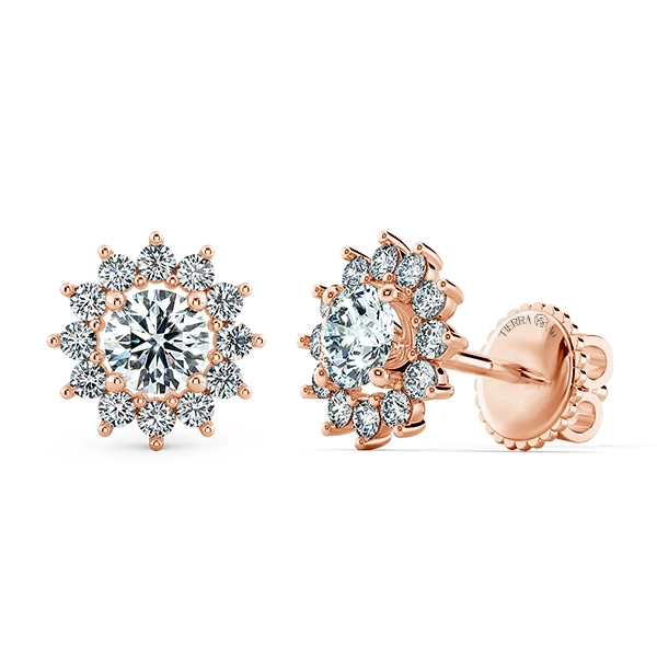 Halo Snowflake Earrings BTA 2107 2